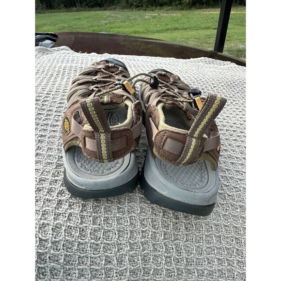 Keen Whisper Closed Toe Waterproof Sandals Sporty 1003713 Brown Fabric Womens 8 - Picture 8 of 9